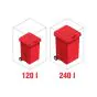 Mülltonnenbox 1-flügelig - Farbe: anthrazit, Breite: 72 cm, Höhe: 135,4 cm, Tiefe: 82,6 cm