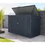 Mülltonnenbox / Gerätehaus - Farbe: anthrazit, Länge: 2350 mm, Breite: 1000 mm, Höhe: 1300 mm 
