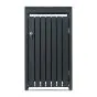 Mülltonnenbox Elis 1-flügelig erweiterbar - Farbe: anthrazit, Breite: 68 cm, Höhe: 120 cm, Tiefe: 80 cm