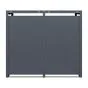 Mülltonnenbox 2-flügelig – Farbe: anthrazit, Breite: 1320 mm, Höhe: 1160 mm, Tiefe: 800 mm