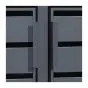 Mülltonnenbox 2-flügelig – Farbe: anthrazit, Breite: 1320 mm, Höhe: 1160 mm, Tiefe: 800 mm