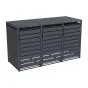 Mülltonnenbox 3-flügelig – Farbe: anthrazit, Breite: 198,5 cm, Höhe: 116 cm, Tiefe: 80 cm