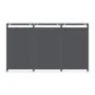 Mülltonnenbox 3-flügelig – Farbe: anthrazit, Breite: 198,5 cm, Höhe: 116 cm, Tiefe: 80 cm