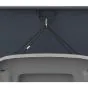 Mülltonnenbox 2-flügelig mit Pedalfunktion - Farbe: anthrazit & Rostoptik, Breite: 132 cm, Höhe: 116 cm, Tiefe: 80 cm