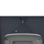 Mülltonnenbox 1-flügelig mit Pedalfunktion - Farbe: anthrazit & Rostoptik, Breite: 68 cm, Höhe: 116 cm, Tiefe: 80 cm