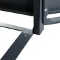 Mülltonnenbox 1-flügelig mit Pedalfunktion - Farbe: anthrazit & Rostoptik, Breite: 68 cm, Höhe: 116 cm, Tiefe: 80 cm