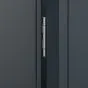 Mülltonnenbox Rosa 1-flügelig erweiterbar - Farbe: anthrazit, Breite: 68 cm, Höhe: 120 cm, Tiefe: 80 cm