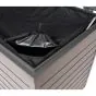 Aluminium Kissenbox Santorini – Farbe: anthrazit, Breite: 765 mm, Länge: 1625 mm, Höhe: 895 mm