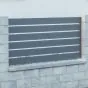 Querlattenzaun aus Aluminium Latten-Paket (6 Stück) - Höhe: 84 cm, Breite: 250 cm, Farbe: anthrazit RAL 7016