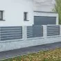 Querlattenzaun aus Aluminium Latten-Paket (6 Stück) - Höhe: 84 cm, Breite: 250 cm, Farbe: anthrazit RAL 7016