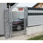 Rohrrahmenflügeltor 1-flügelig - Ausführung: verzinkt, Höhe: 203 cm, Durchgangslichte: 150 cm
