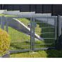 Rohrrahmenflügeltor 2-flügelig - Ausführung: anthrazit beschichtet, Höhe: 183 cm, Durchgangslichte: 350 cm