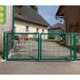 Rohrrahmenflügeltor 2-flügelig - Ausführung: grün beschichtet, Höhe: 103 cm, Durchgangslichte: 350 cm