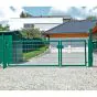 Rohrrahmenflügeltor 2-flügelig - Ausführung: grün beschichtet, Höhe: 103 cm, Durchgangslichte: 450 cm
