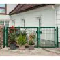 Rohrrahmenflügeltor 2-flügelig - Ausführung: grün beschichtet, Höhe: 183 cm, Durchgangslichte: 300 cm