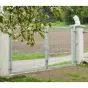 Rohrrahmenflügeltor 2-flügelig - Ausführung: verzinkt, Höhe: 183 cm, Durchgangslichte: 400 cm