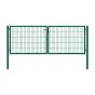 Rohrrahmentor Basic 2-flügelig - Ausführung: grün beschichtet, Höhe: 103 cm, Durchgangslichte: ca. 283 cm