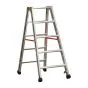 Alu-Stufen Stehleiter Mod. S30577 - Stufenanzahl: 2 x 5, Länge: 1,25 m