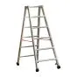 Alu-Stufen Stehleiter Mod. S30577 - Stufenanzahl: 2 x 6, Länge: 1,50 m