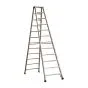 Alu-Stufen Stehleiter Mod. S30577 - Stufenanzahl: 2 x 12, Länge: 3,00 m