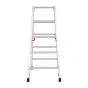 Alu-Stufen Stehleiter Mod. S30577 - Stufenanzahl: 2 x 5, Länge: 1,25 m