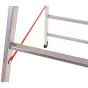 Alu-Sprossen Stehleiter Mod. S305 - Sprossenanzahl: 2 x 6, Länge: 1,80 m