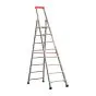 Euro-Profi Alu Stufenstehleiter Mod. S32577 - Stufenanzahl: 8, Länge: 2,65 m