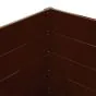 Alu Hochbeet  Veronika - max. Abmessungen: 250 x 125 cm, Höhe: 75 cm, Farbe: schokobraun