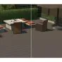 Terrassendielen AluClick – Farbe: braun, Querschnitt: 165,5 x 26,6 mm, Länge: 2,2 m