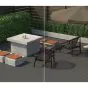 Terrassendielen AluClick – Farbe: braun, Querschnitt: 165,5 x 26,6 mm, Länge: 2,2 m