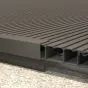 Aluminium Abschlussprofil – Farbe: dunkelgrau, Länge: 2,25 m
