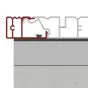 Aluminium Antrittsprofil – Farbe: dunkelgrau, Länge: 2,25 m