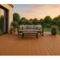 Terrassendielen Stecksystem WPC – Farbe: hellbraun, Breite: 150 mm, Länge: 600 mm, Höhe: 22 mm