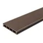 Terrassendielen WPC - Länge: 2900 mm, Querschnitt: 140 x 25 mm, Farbe: dunkelbraun