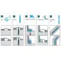 Übergangprofilset Alu 5in1 - Farbe: silber, Breite: 37 mm, Länge: 930 mm