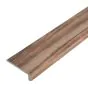 Stufenauflage Vollprofil für Click Vinyl, 2400 x 115 x 25 mm - Modell: CHOPIN Walnuss Dekor