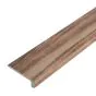 Stufenauflage Vollprofil für Click Vinyl, 2400 x 115 x 25 mm - Modell: CHOPIN Walnuss Dekor
