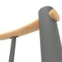 Brüstungsgeländer für Mod. Washington - Länge: 100 cm, Höhe: 90 cm, Farbe: silber, Holzart: Buche