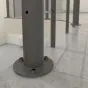 Brüstungsgeländer für Mod. Washington - Länge: 100 cm, Höhe: 90 cm, Farbe: silber, Holzart: Buche