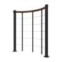 Brüstungsgeländer für Mod. Washington - Länge: 100 cm, Höhe: 90 cm, Farbe: schwarz, Holzart: Walnuss 