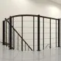 Brüstungsgeländer für Mod. Washington - Länge: 100 cm, Höhe: 90 cm, Farbe: schwarz, Holzart: Walnuss 