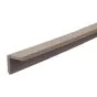 WPC Wandwinkel 58 x 58 mm - Farbe: grau, Länge: 200 cm
