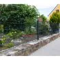 Doppelstabmattenzaun David 6/5/6 mm - Ausführung: anthrazit beschichtet, Höhe: 83 cm, Länge: 251 cm