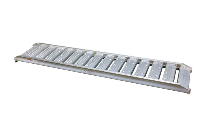 Aluminium Auffahrtsrampe PRO max. Belastbarkeit Paar*: 2400 kg - Länge: 2,42 m