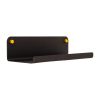Ablage aus Metall - schwarz, 360 x 140 mm