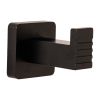 Garderobenhaken aus Metall – schwarz matt, 100 mm