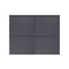 Schiebetür Seitenwand für Pergola Dallas - Farbe: anthrazit, Höhe: 2300 mm, Breite: 2710 mm, 2-teilig
