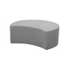 Outdoorsofa Lisboa Hocker rund - Farbe: mittelgrau, Breite x Tiefe x Höhe: ⌀ 800 mm