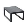 Beistelltisch Lissabon aus Aluminium - Farbe: anthrazit, Maße: 690  x 500 x 320 mm