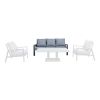 Sitzgruppe Mykonos Loungesofa 3-Sitzer – Breite: 1960 mm, Tiefe: 890 mm, Höhe: 795 mm, Sitzhöhe: 425 mm